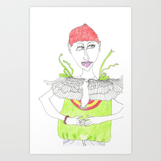 Short cut Art Print