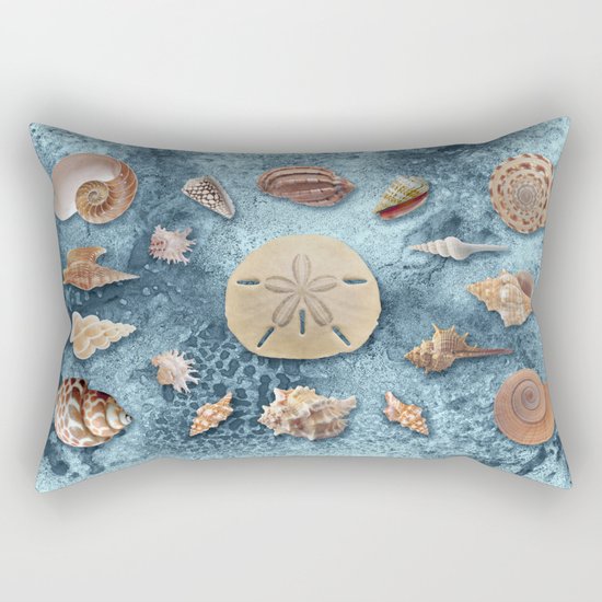 Seashells collection #1 Rectangular Pillow