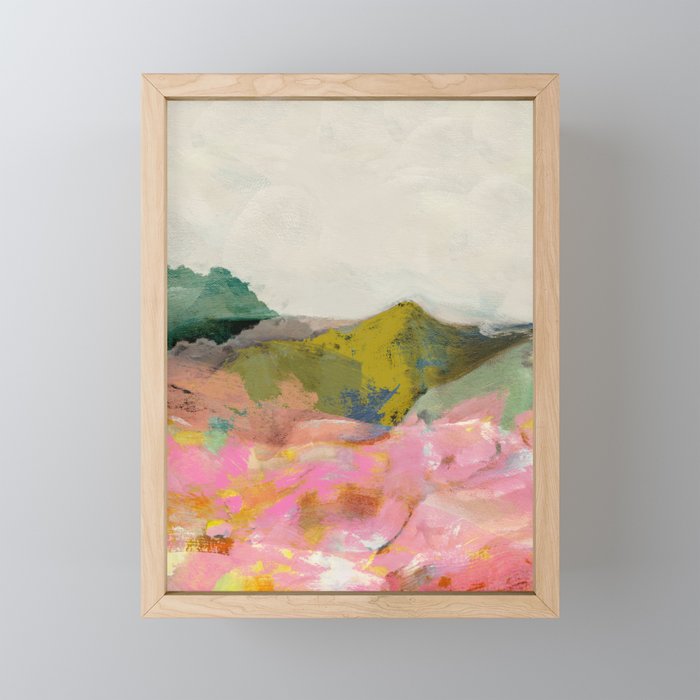 summer landscape Framed Mini Art Print
