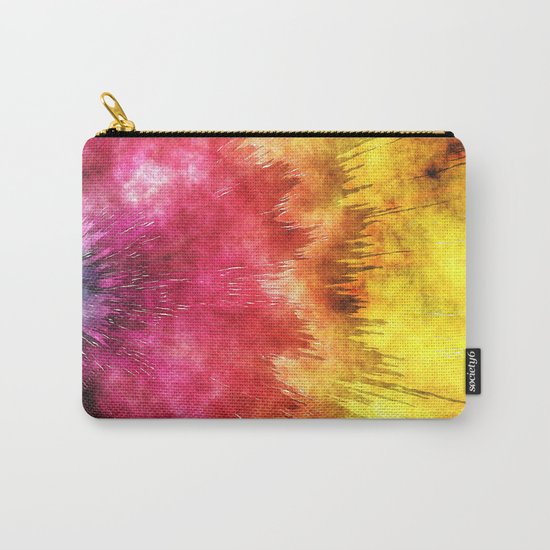 Colorful Textured Tie Dye Carry-All Pouch