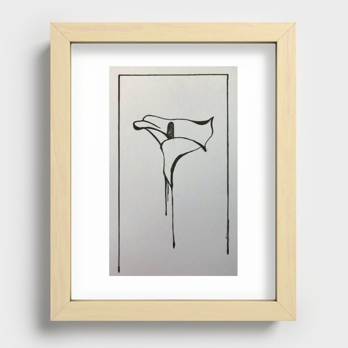 Calla Lily Recessed Framed Print