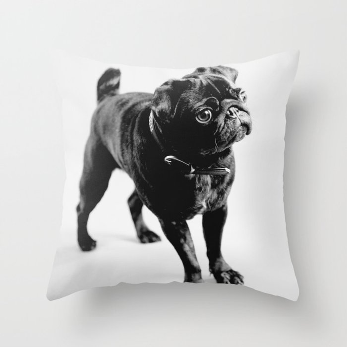 pug throw pillow