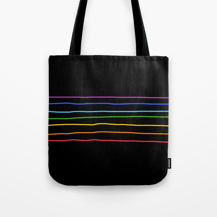 Abstract Retro Stripes 3 Tote Bag By Alphaomega