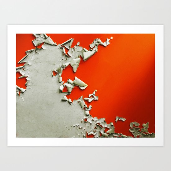 Orange Paper Peel Art Print