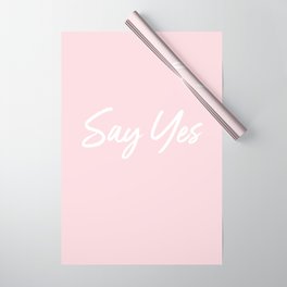 Say Yes Wrapping Paper