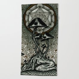 Shroom Consumed Beach Towel