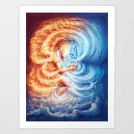 Fire and Ice Art Print