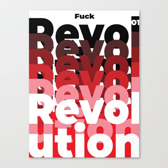 F. Revolution #01  Poster Serie Canvas Print