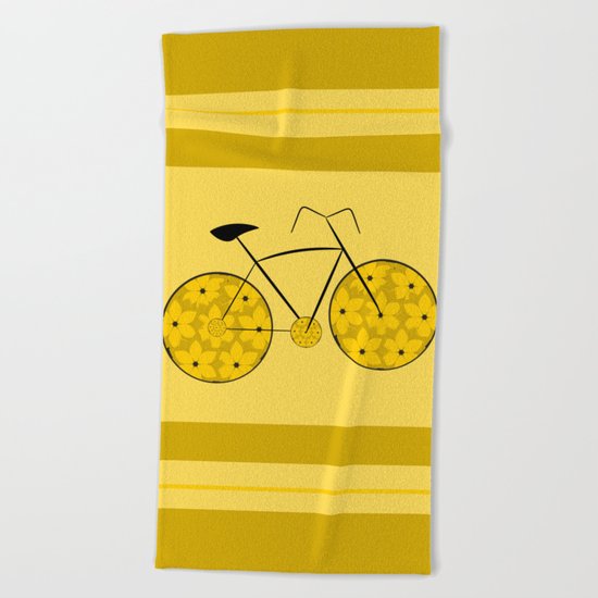 Floral ride Beach Towel