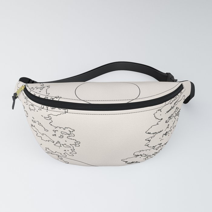 Slope Trees Bright Fanny Pack