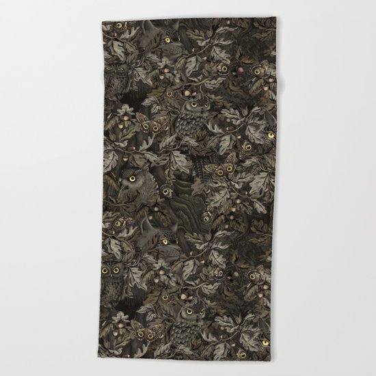 Fit In (autumn night colors) Beach Towel