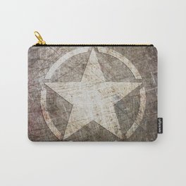 Army Star on Distressed Riveted Metal Door Carry-All Pouch | Armystar, Curated, Usarmy, Army, Armedforce, Graphicdesign, Metal, Digital, Steel, Star 