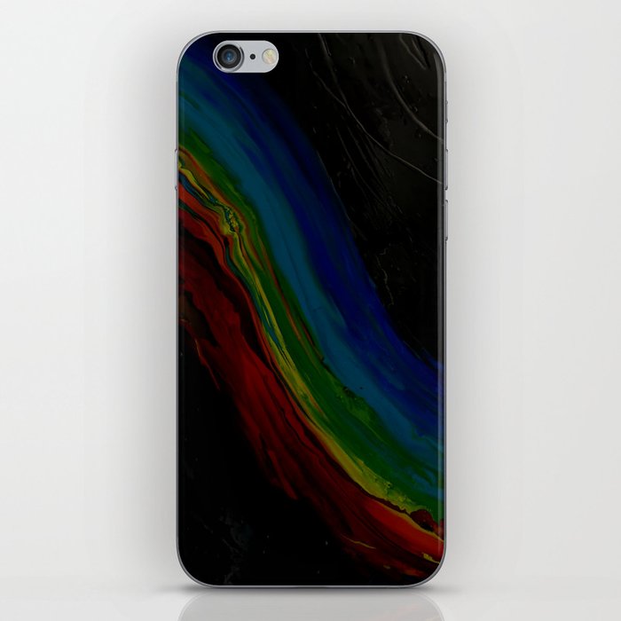 Rainbow River Black iPhone Skin
