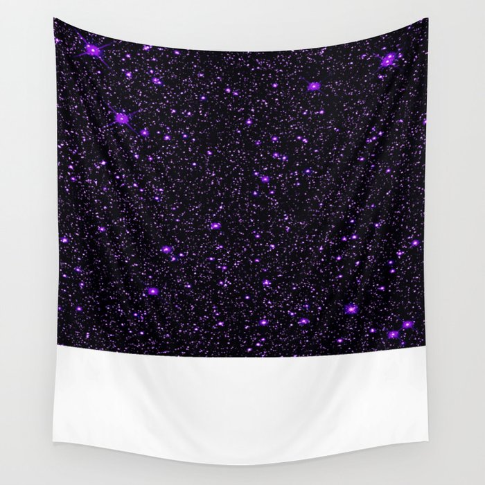 Purple Galaxy Space StarS Wall Tapestry