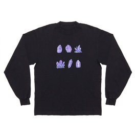 Crystals - Purple Agate Long Sleeve T-shirt