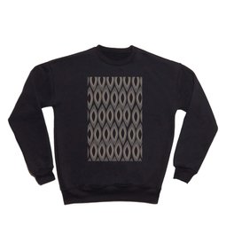 Brown Ovals Abstract Art Crewneck Sweatshirt