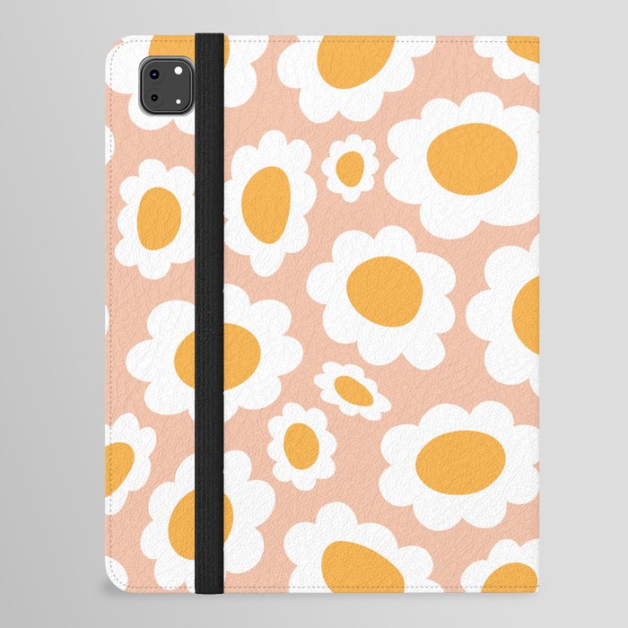 Retro Psychedelic Flowers iPad Folio Case