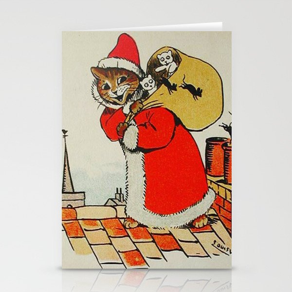 Merry Christmas to One and All Louis Wain Cat Design · Creative
