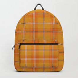 JPH Orange Plaid Backpack