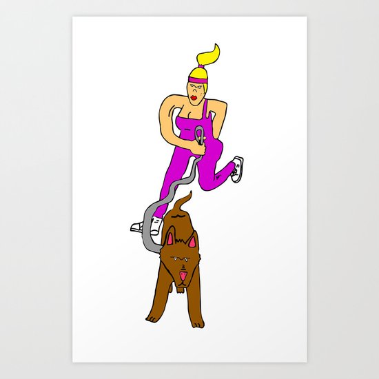 Lady Art Print
