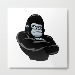 angry  gorilla.black gorilla Metal Print | Beast, Cartoongorilla, Angry, Kong, King, Gorillacartoon, Drawing, Ape, Gorillastrong, Gorilla 