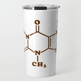 Caffeine Molecular Chemical Formula Travel Mug
