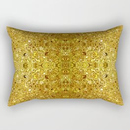Deep gold glass mosaic Rectangular Pillow