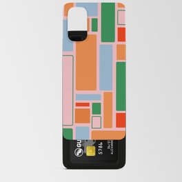 Geometric Modulus Retro Contemporary Pattern Pink Light Blue Orange Green Android Card Case