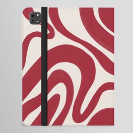 Scarlett Sage Red Liquid Swirl  iPad Folio Case