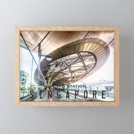 Singapore, Expo Station Framed Mini Art Print