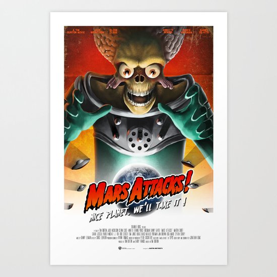 Mars Attacks ! Art Print