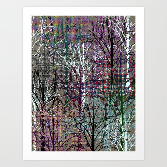 Tartan Forest Art Print