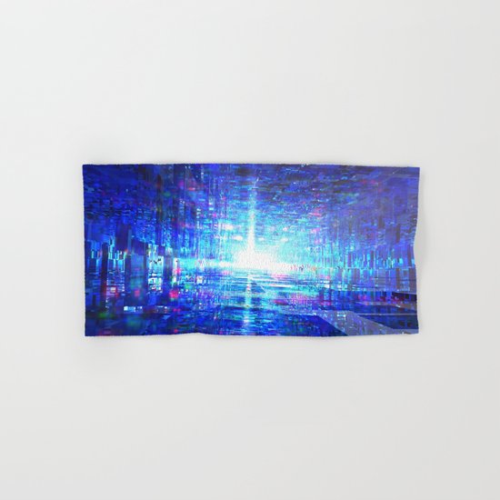 Blue Reflecting Tunnel Hand & Bath Towel