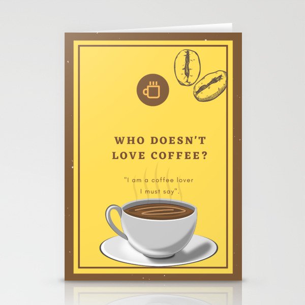 Who loves coffee Stationery Cards