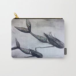 Mermaid Mommy and Daughter Carry-All Pouch