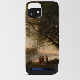 Dance under the Trees at the Edge of the Lake, 1865-1870 by Jean-Baptiste-Camille Corot iPhone Card Case