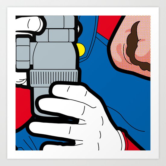 The secret life of heroes - Game at Work Art Print