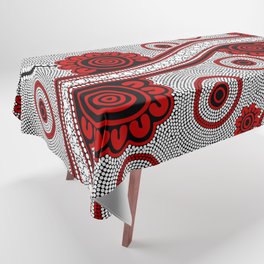 Authentic Aboriginal Art - Untitled Tablecloth