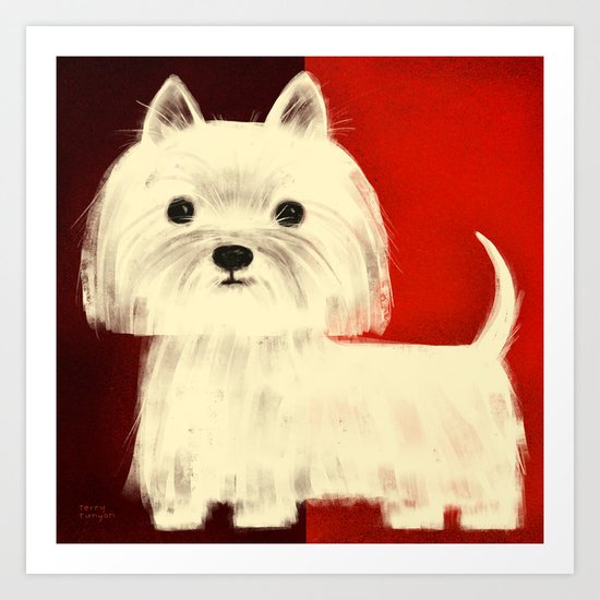 WEST HIGHLAND WHITE TERRIER Art Print