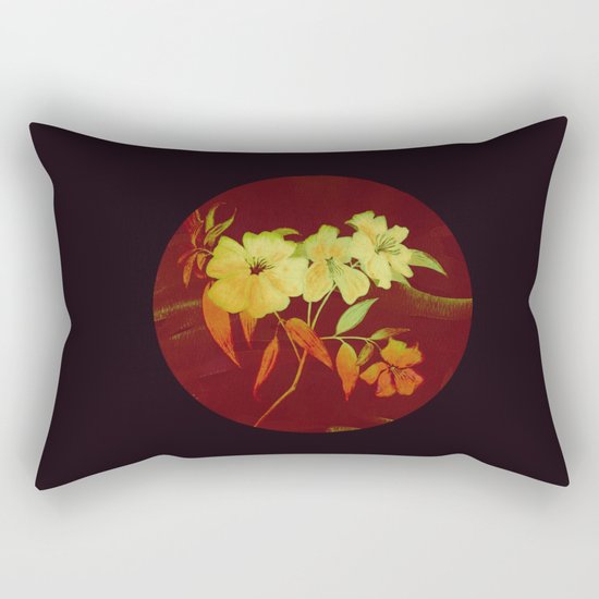 floral in Asian feel Rectangular Pillow