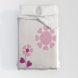 Love (pink and purple) Duvet Cover
