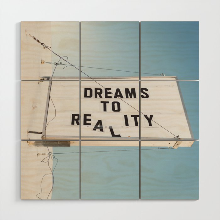 Dreams to Reality Wood Wall Art