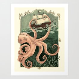 The Kraken Art Print