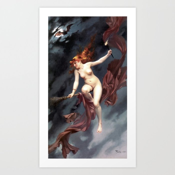 Festival of the Witches (1880) by Luis Ricardo Falero Art Print