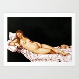 Venus Chilling Art Print