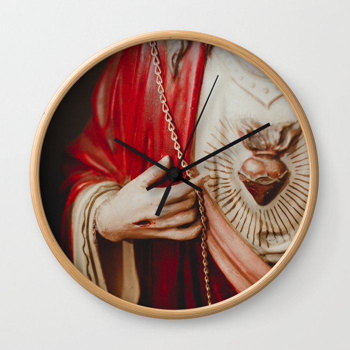 Sacred Heart Detail Wall Clock