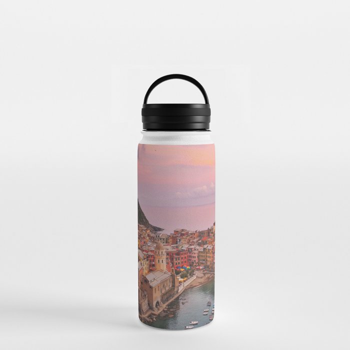 Amalfi Coast, Italy, Ocean Sunset Water Bottle