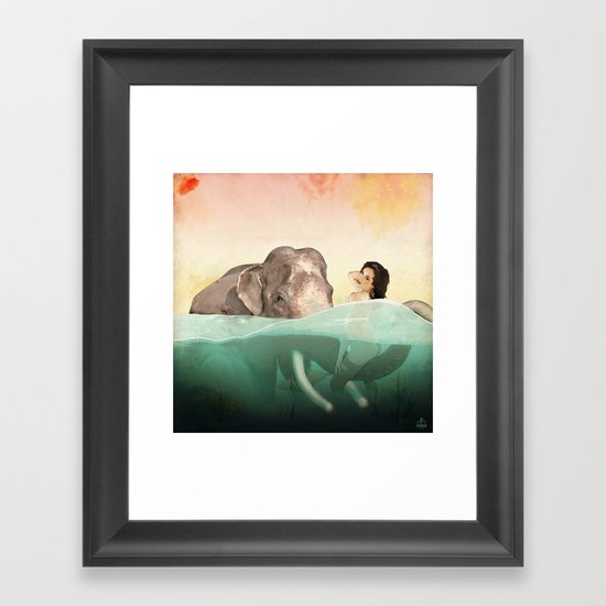 The Bath Framed Art Print
