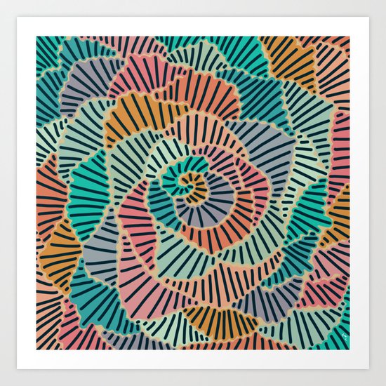 Curves 3 Art Print