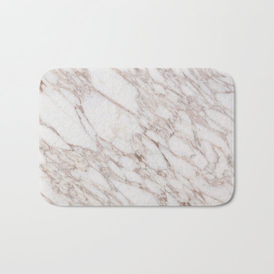 White Marble Carrara Calacatta Bath Mat